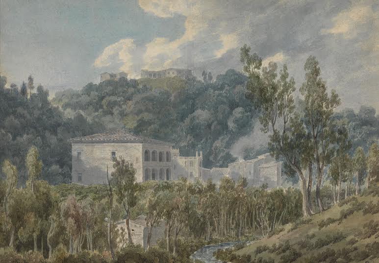 John Robert Cozens (1752-1797), In the Valley near Vietri