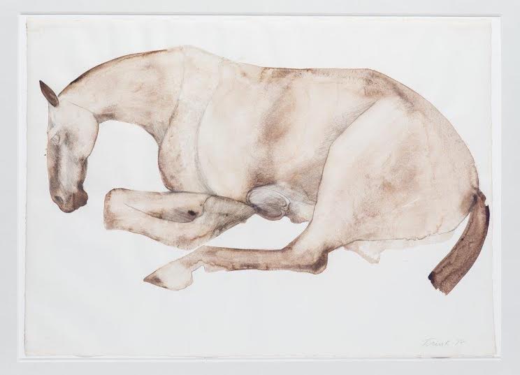 Dame Elisabeth Frink, CH RA (1930-1993), Untitled (Lying down Horse)