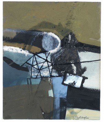 Keith Vaughan (1912-1977)Winter landscape with Snowman - 