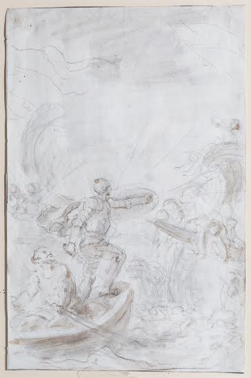 Ruggiero blinds Alcina’s Sailors with the Magic Shield, Ruggiero blinds Alcina’s Sailors with the Magic Shield