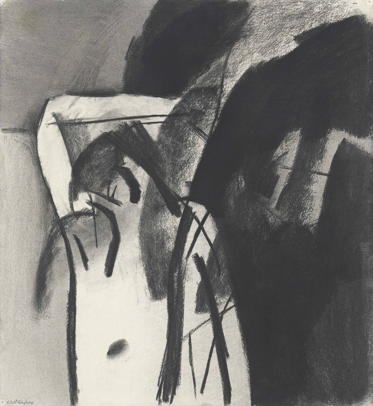 Keith Vaughan (1912-1977), Figure with raised arm
