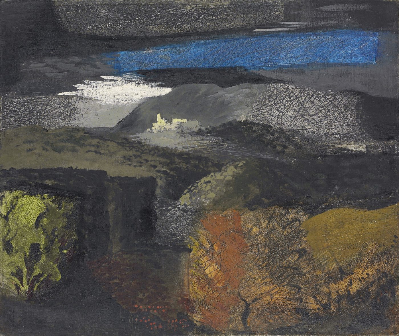 John Piper, CH (1903-1992), Welsh Landscape, Denbigh