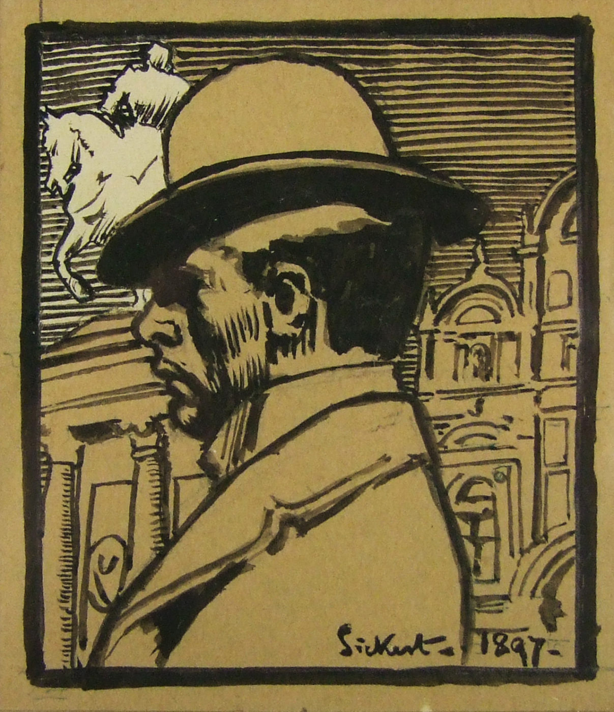 Walter Richard Sickert, RA (1860-1942), Self Portrait, Venice