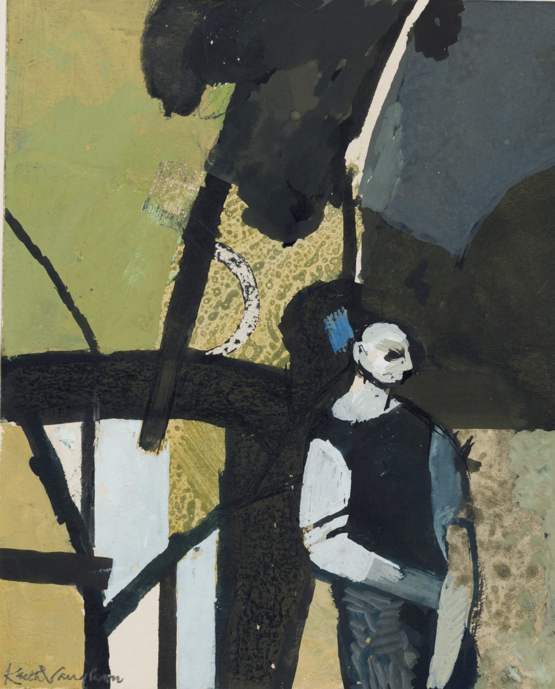 Keith Vaughan (1912-1977), Landscape with Woodman