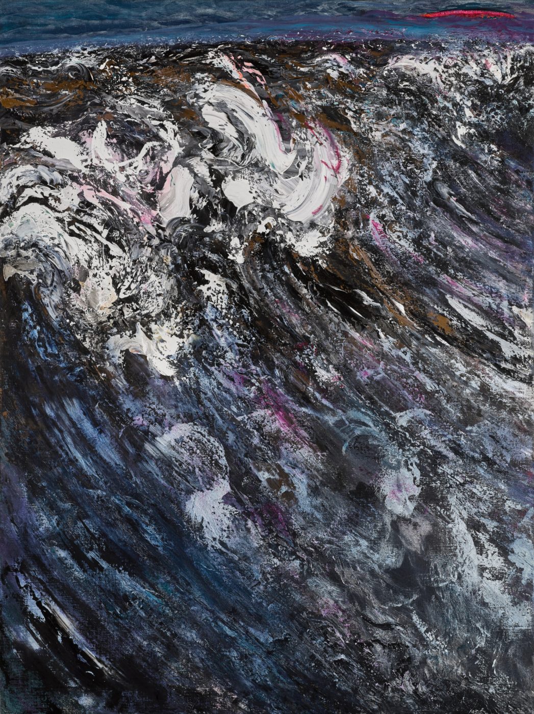 Maggi Hambling (b.1945), Hambling - Waves at Sunset