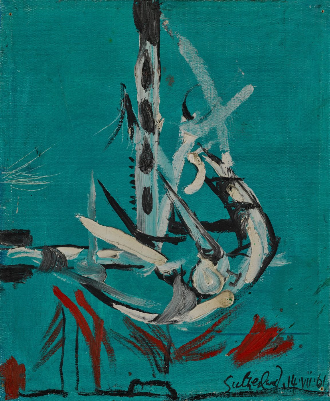 Graham Sutherland, OM (1903-1980), Hanging Form-Blue ground