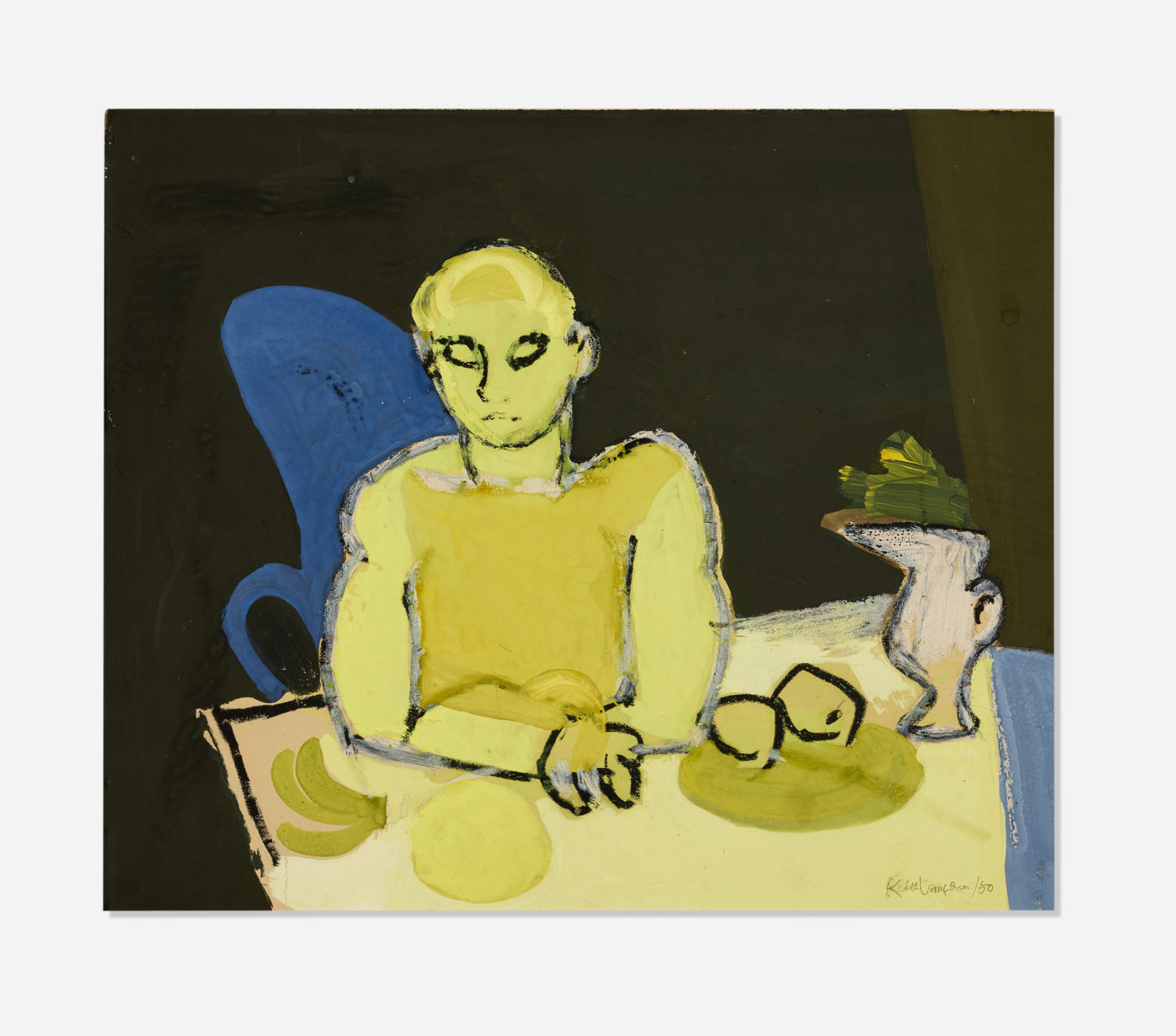 Keith Vaughan (1912-1977), Yellow Seated Figure