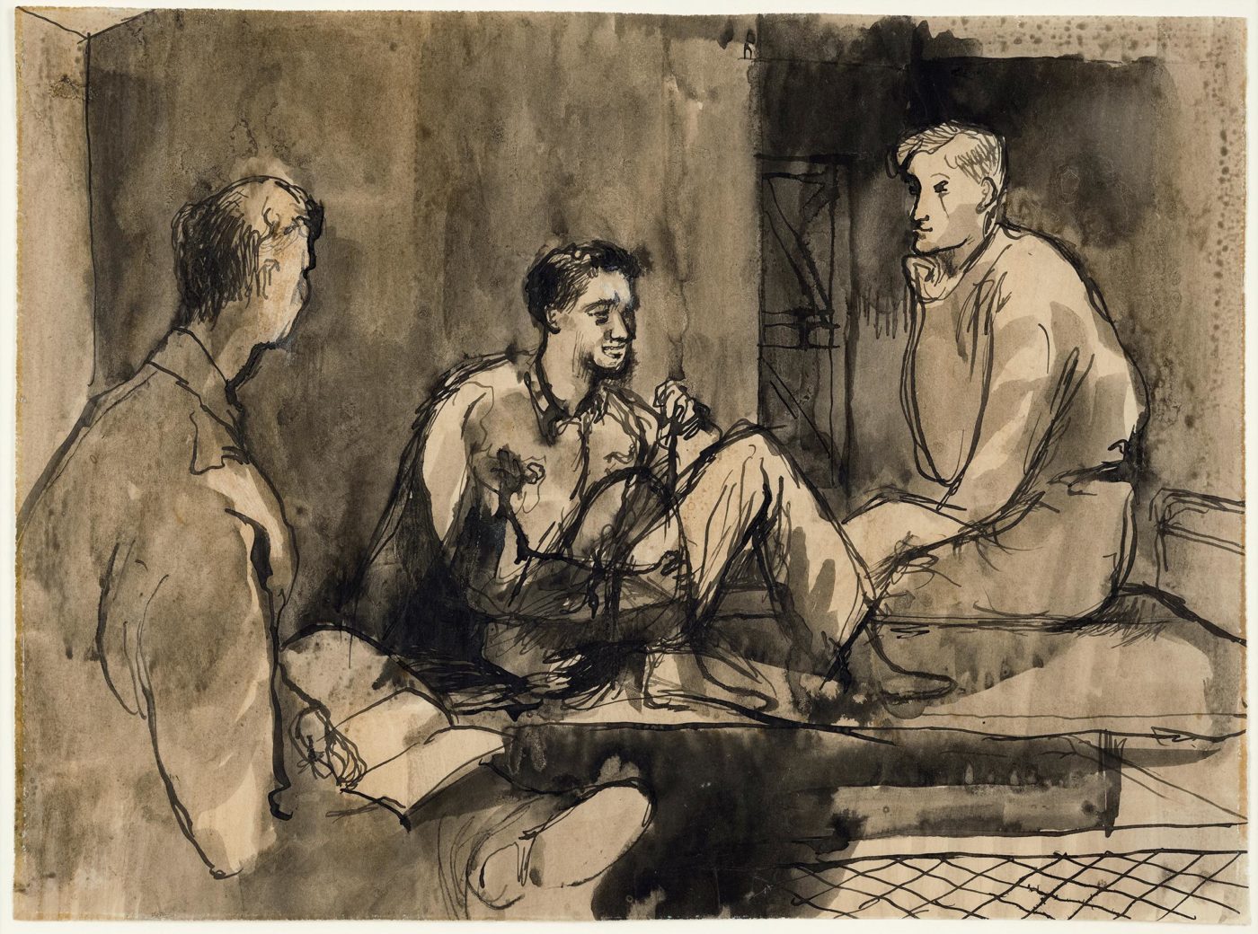 Keith Vaughan (1912-1977), Soldiers in a Billet