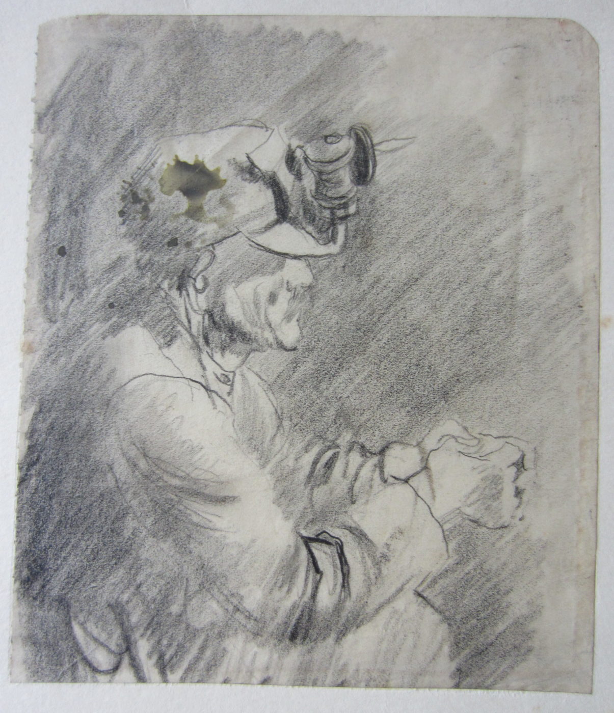 Graham Sutherland, OM (1903-1980), Tin Miner: Miner waiting for a Lift