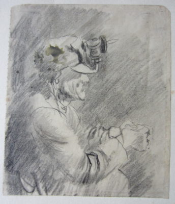 Graham Sutherland, OM (1903-1980)Tin Miner: Miner waiting for a Lift - 