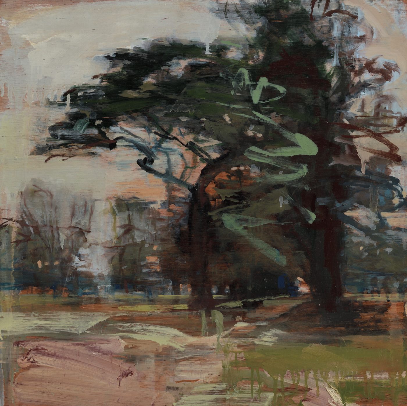 Kate Giles (b. 1962), Houghton Deer Park, January