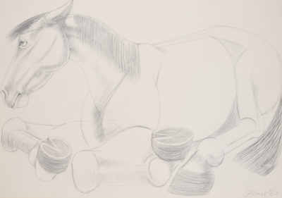 Lying Down Horse Dame Elisabeth Frink, CH RA (1930-1993)Lying Down Horse -