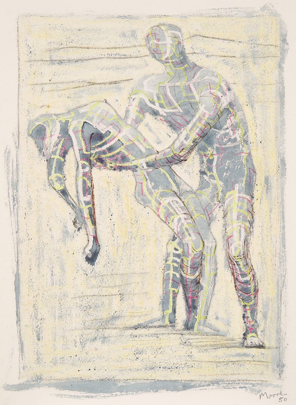 Henry Moore, OM CH (1898-1986), Study for The Death of Mira (Promethee)