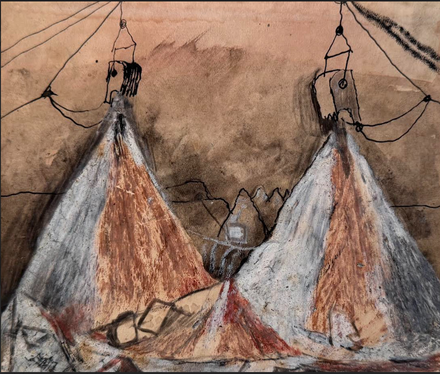 Graham Sutherland, OM (1903-1980), Dragline Depositing Overburden