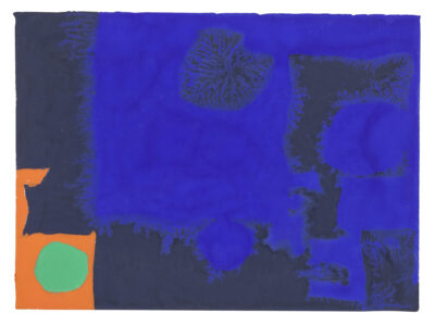 Patrick Heron (1920-1999)Indigo, Ultramarine, Orange and Emerald: July 26, 1970 - 