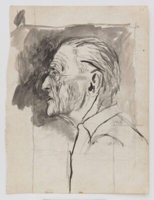 Graham Sutherland, OM (1903-1980)Somerset Maugham in Profile - 
